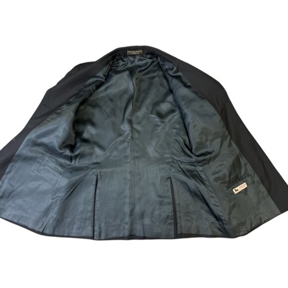 RJ Classics Ladies Herringbone Jacket Navy Blue Sz 8R Riding Equestrian - Picture 13 of 15